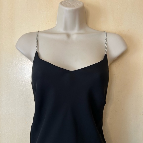 Night Way Collections Black Gown with Rhinestone Straps size 10 - Picture 2 of 10